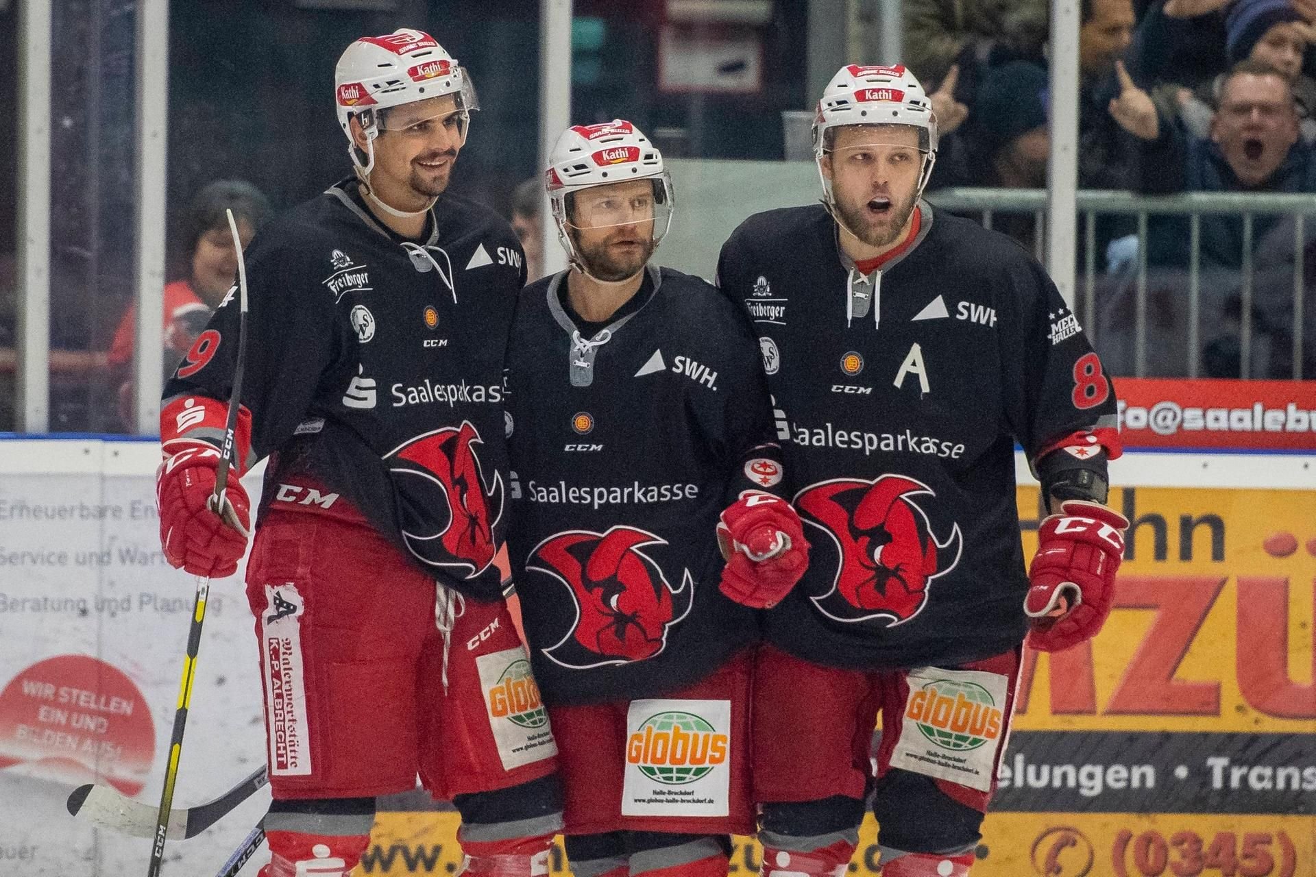Die Saale Bulls freuen sich auf die Playoffs in der Eishockey-Oberliga.