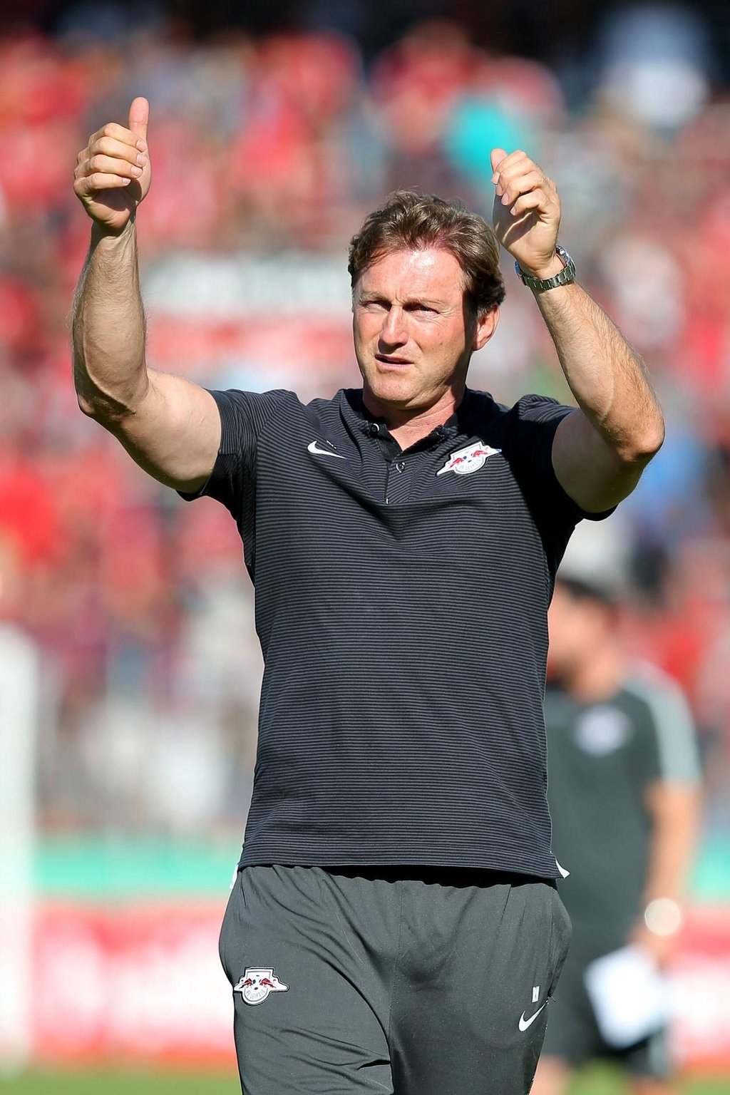 RBL-Trainer Ralph Hasenhüttl sitzt sicher im Sattel - zumindest bei den Buchmachern.