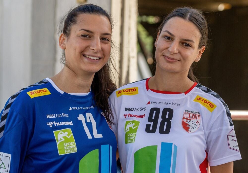 Beflügeln sich gegenseitig: Torfrau Anica Gudelj (l.) und Linksaußen Marija Gudelj