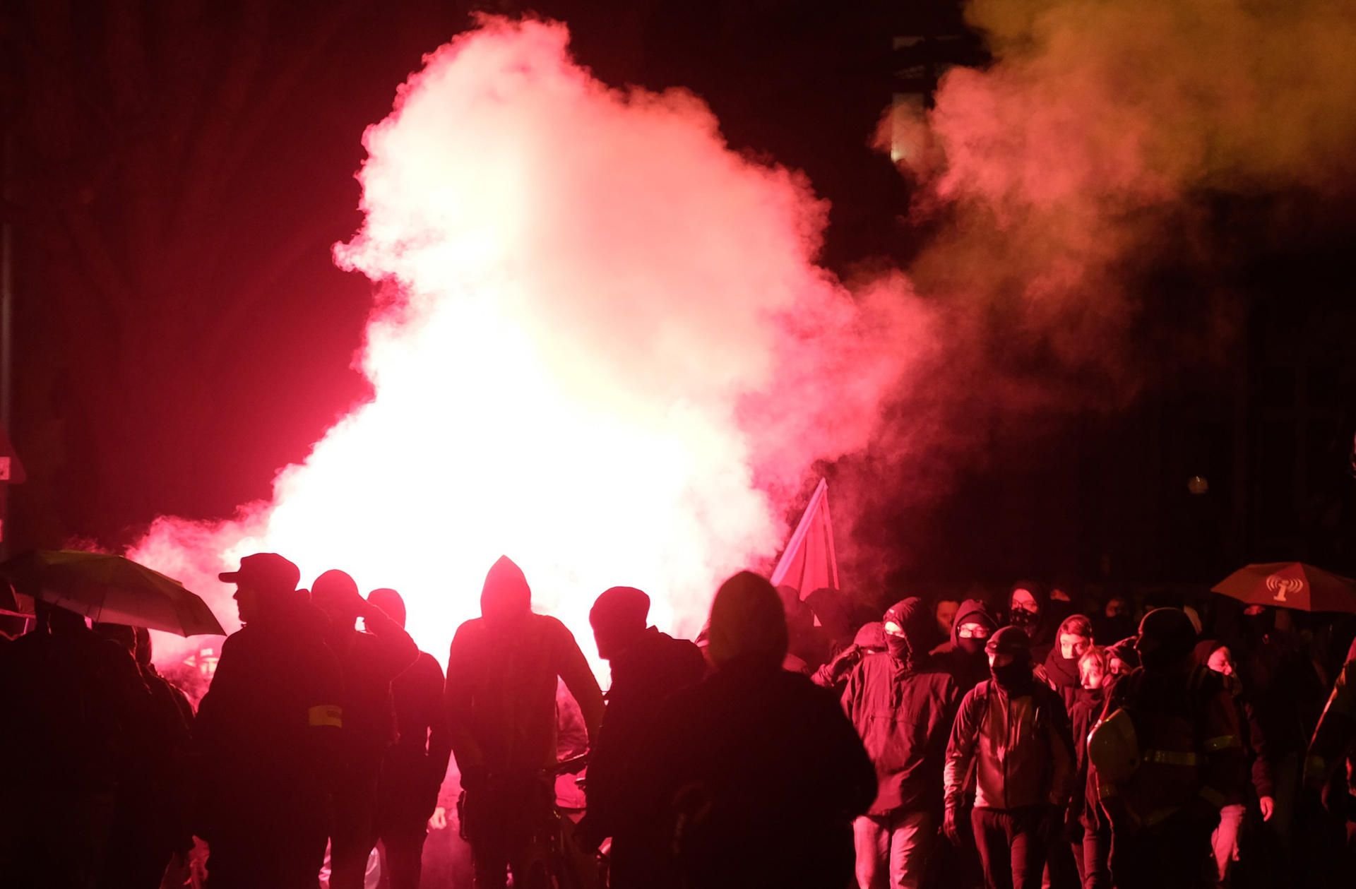 Bei der Indymedia-Demo in Leipzig wurden alle Festgenommmenen wieder frei gelassen.