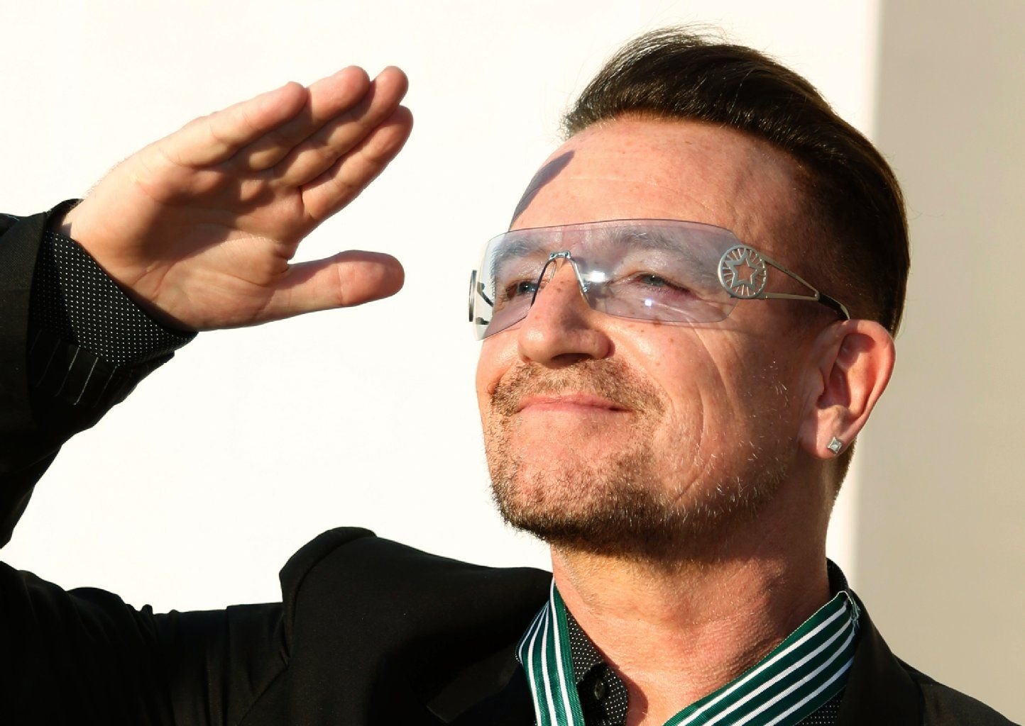 Bono von U2 hat sich in seinem Ruhm.