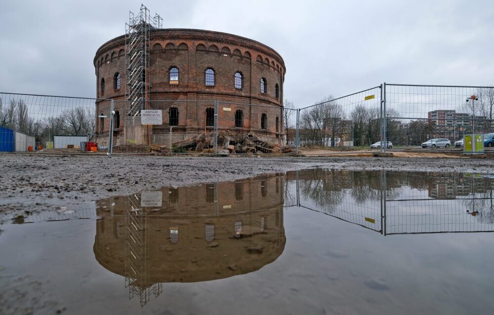 Noch ist das Planetarium am Holzplatz eine Baustelle. Die Einweihung ist für Ende 2021 geplant.