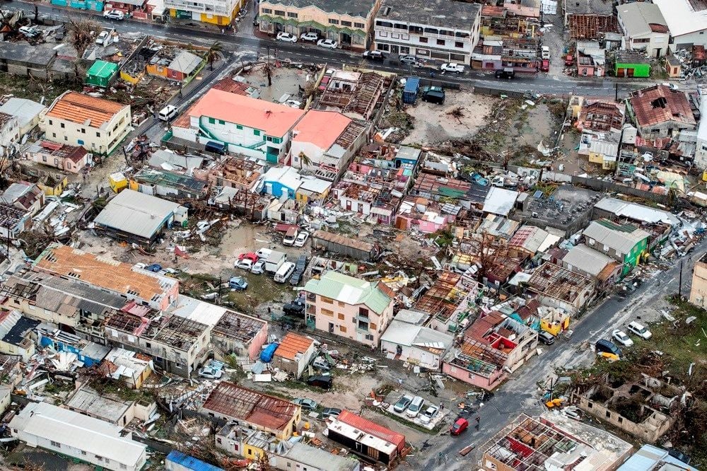 Große Zerstörungen hat der Hurrikan Irma auf der niederländischen Antilleninsel Sint Maarten angerichtet.
