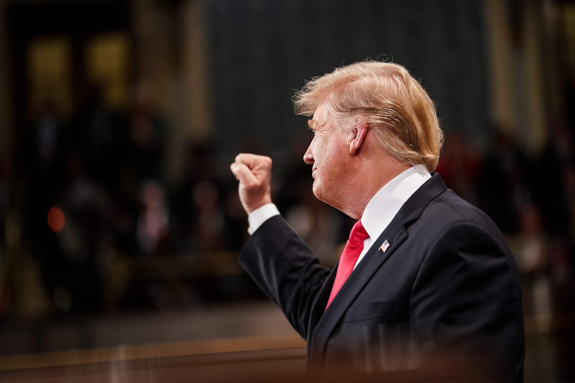 Donald Trump bei seiner Rede zur Lage der Nation