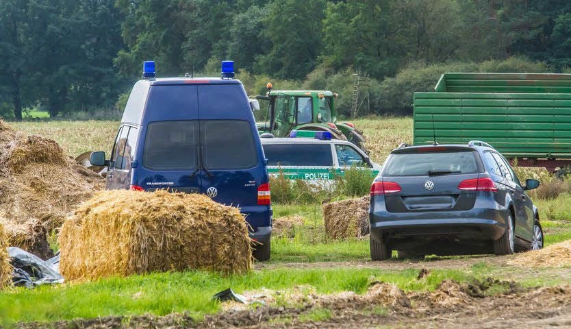 Die Polizei untersuchte im September den Ort des Geschehens.