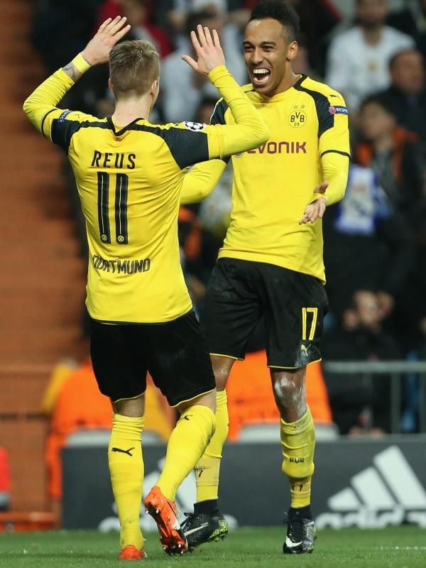 Marco Reus (l) und Pierre-Emerick Aubameyang erzielten die Treffer für den BVB.