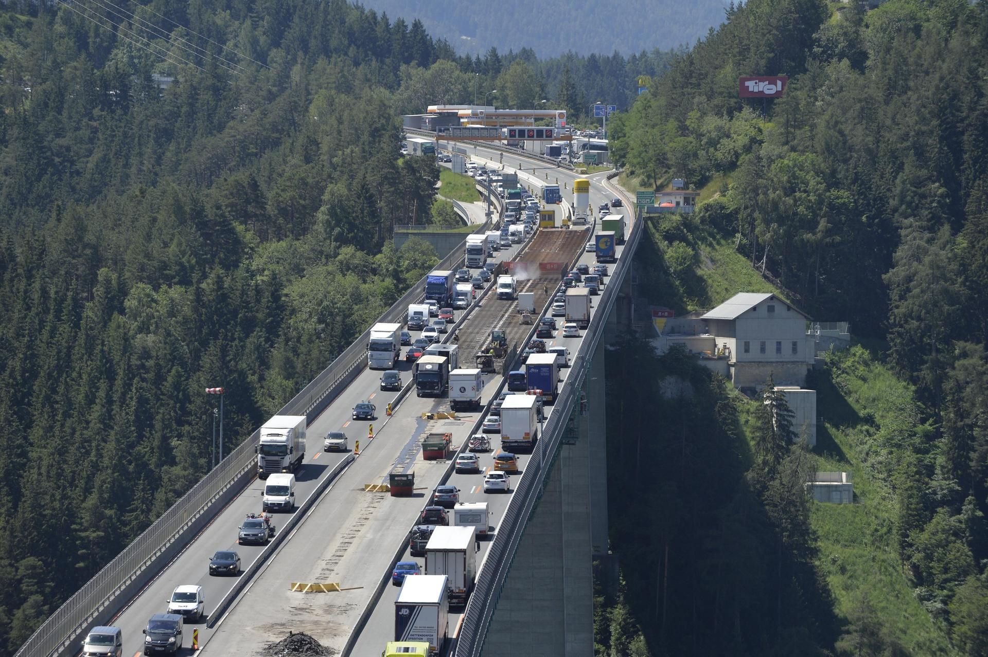 Die Europabrücke der Brennerautobahn