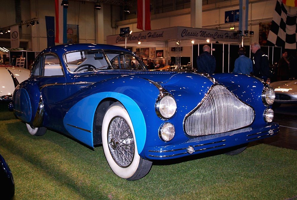 Die Techno Classica zeigt edle Exponate wie den Talbot Lago T26 Grand Sport mit Saoutchik-Karosserie von 1948.