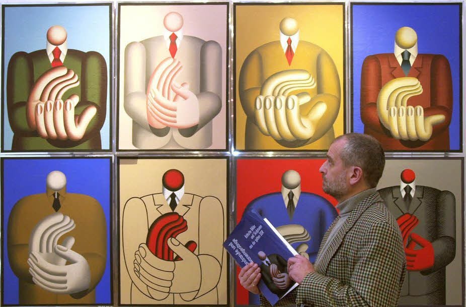 Im Ostberliner Hinterhaus entstanden: Hans Tichas Gemälde „Klatscher“, Öl auf Leinwand, 1986