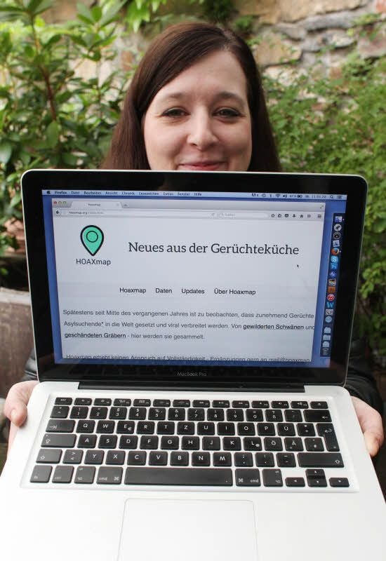 Die Leipzigerin Karolin Schwarz hat „Hoaxmap“ gegründet.
