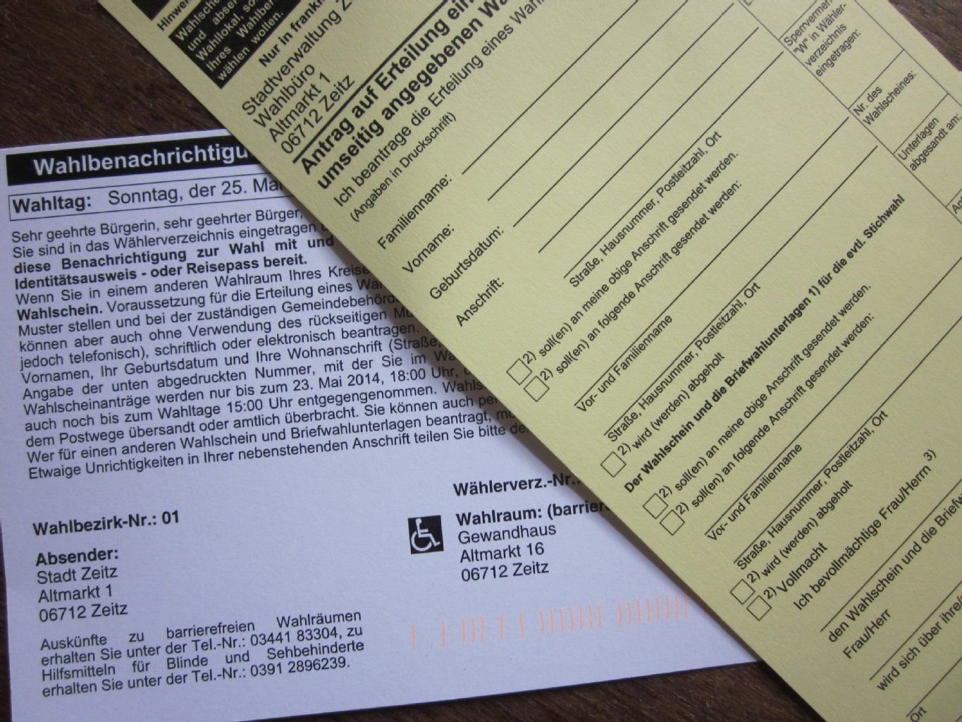 Am 25. Mai findet nicht nur die Wahl des Europäischen Parlamentes statt, in Zeitz wird auch ein neuer Stadtrat gewählt.