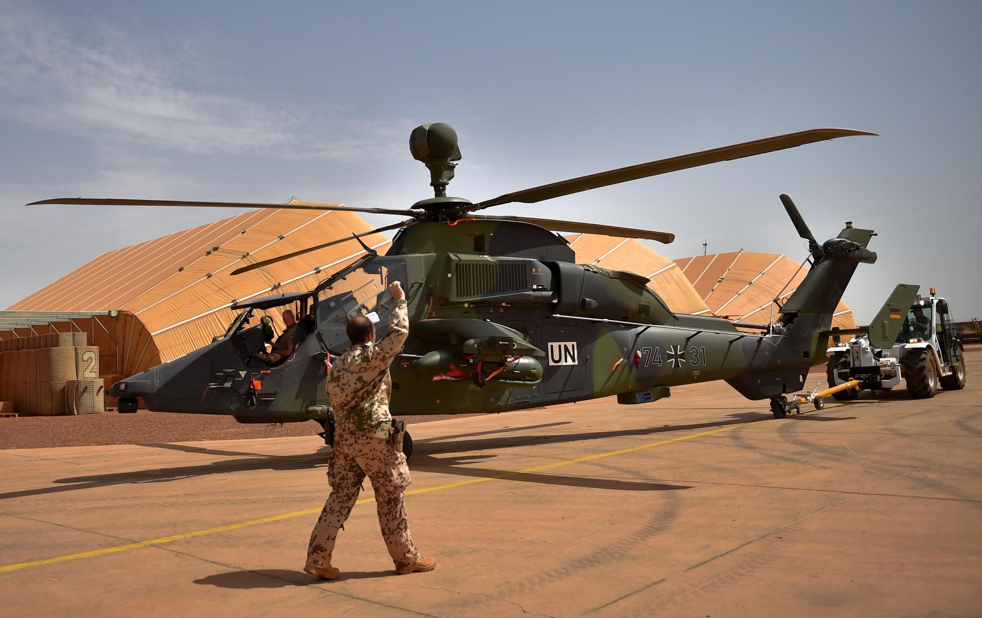 Ein Kampfhubschrauber Tiger.