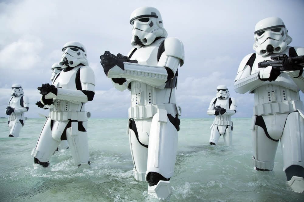 Einer der berühmten Stormtrooper in „Rogue One“