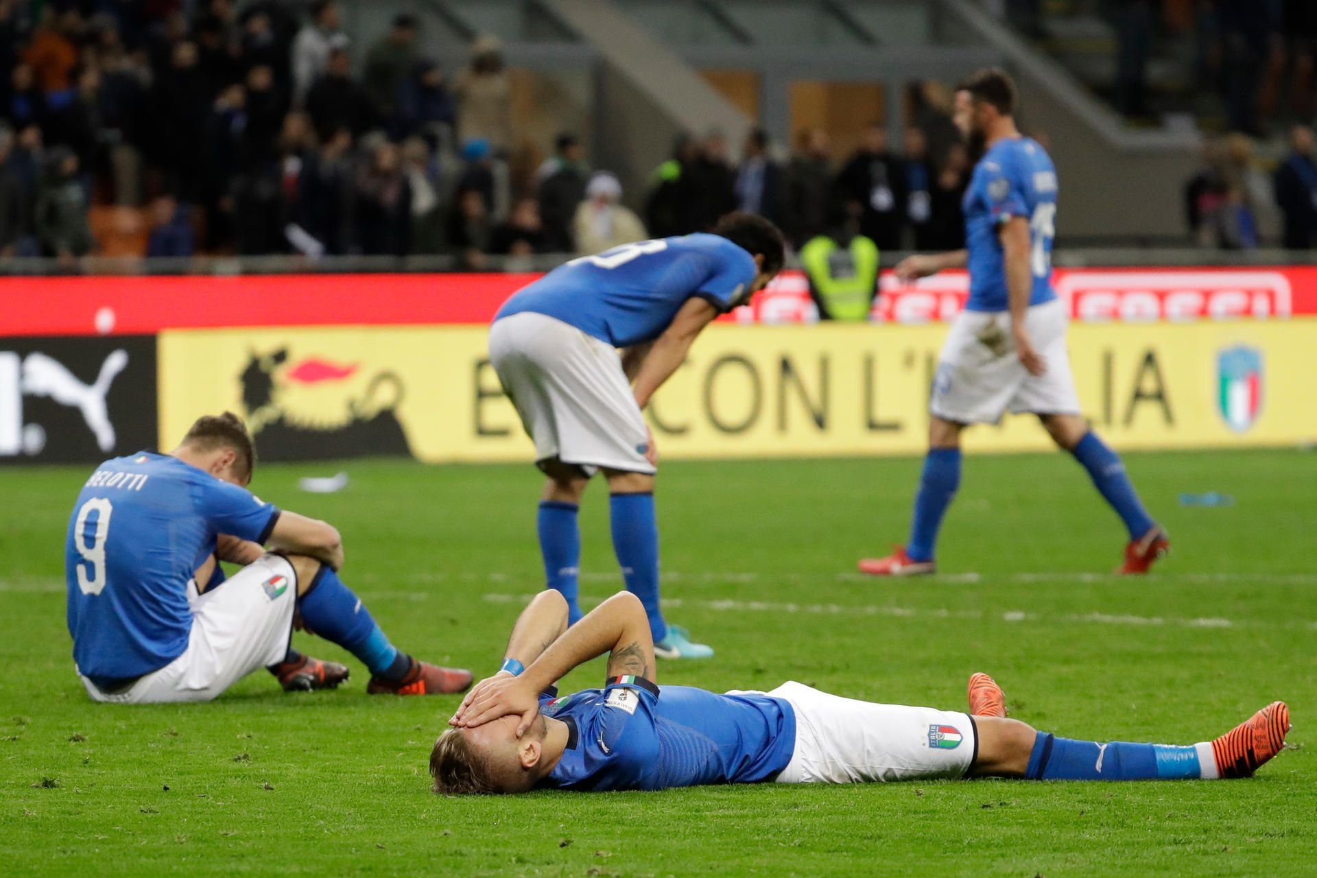 Der Frust bei den Italiener nach der verpassten WM-Qualifikation war groß.