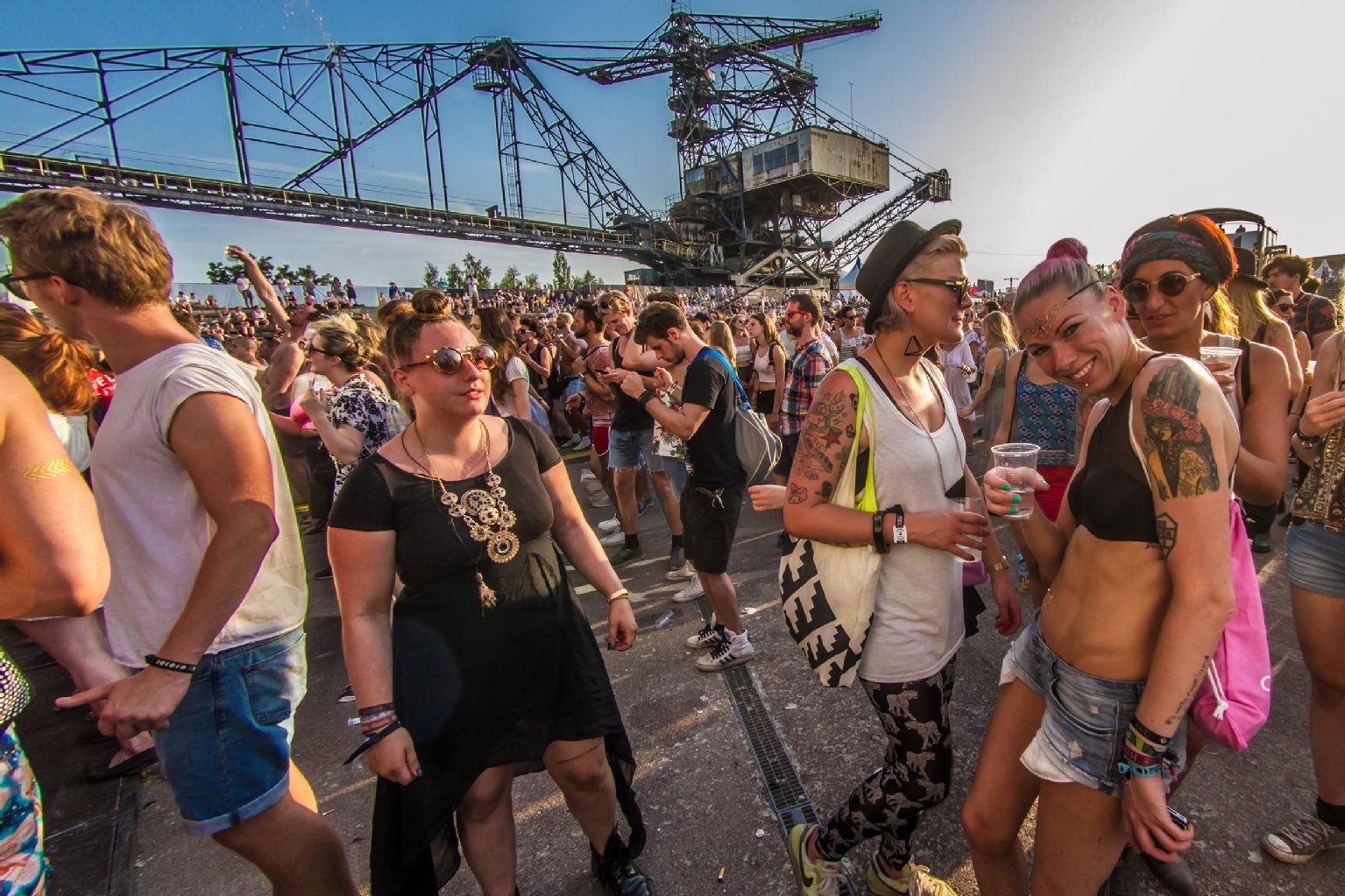 Besucher beim Melt-Festival 2015 in Gräfenhainichen