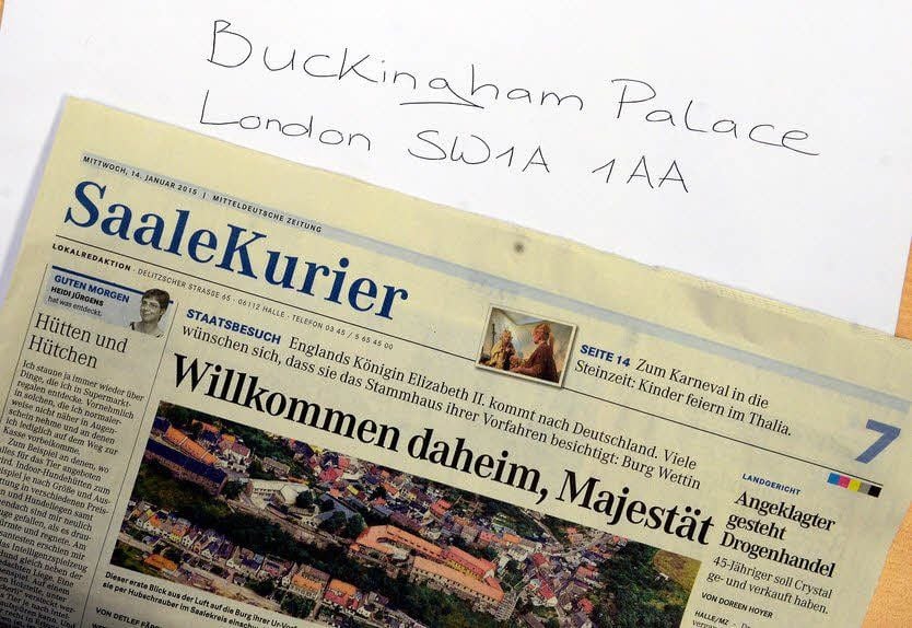 Den Bericht über einen möglichen Besuch der Queen hat die MZ gestern nach London geschickt, um Interesse zu wecken.