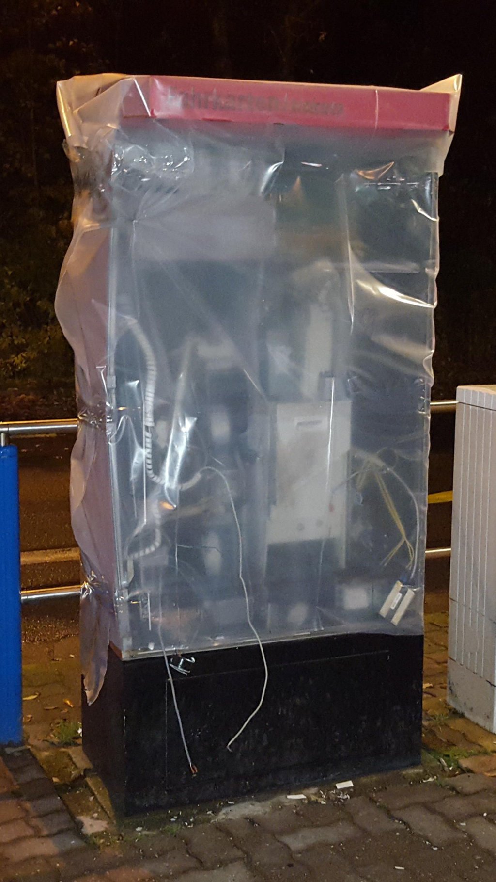 In Gerwischt wurde ein Fahrkartenautomat gesprengt.