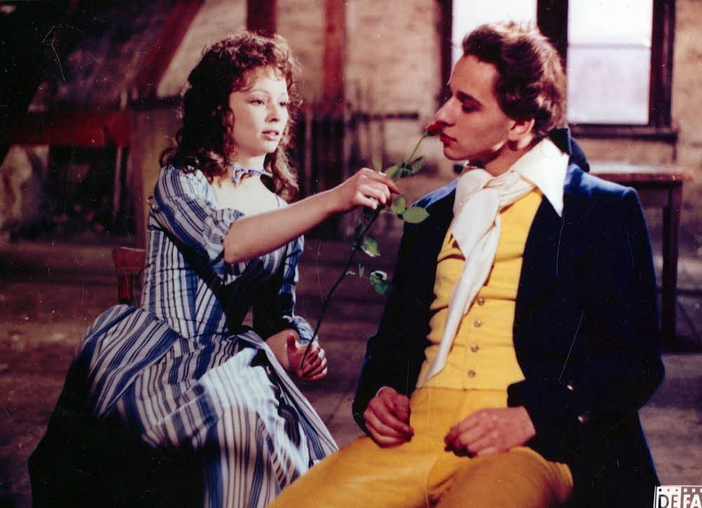 Der junge Hilmar Eichhorn als junger Goethe (mit Martina Wilke als junge Lotte).