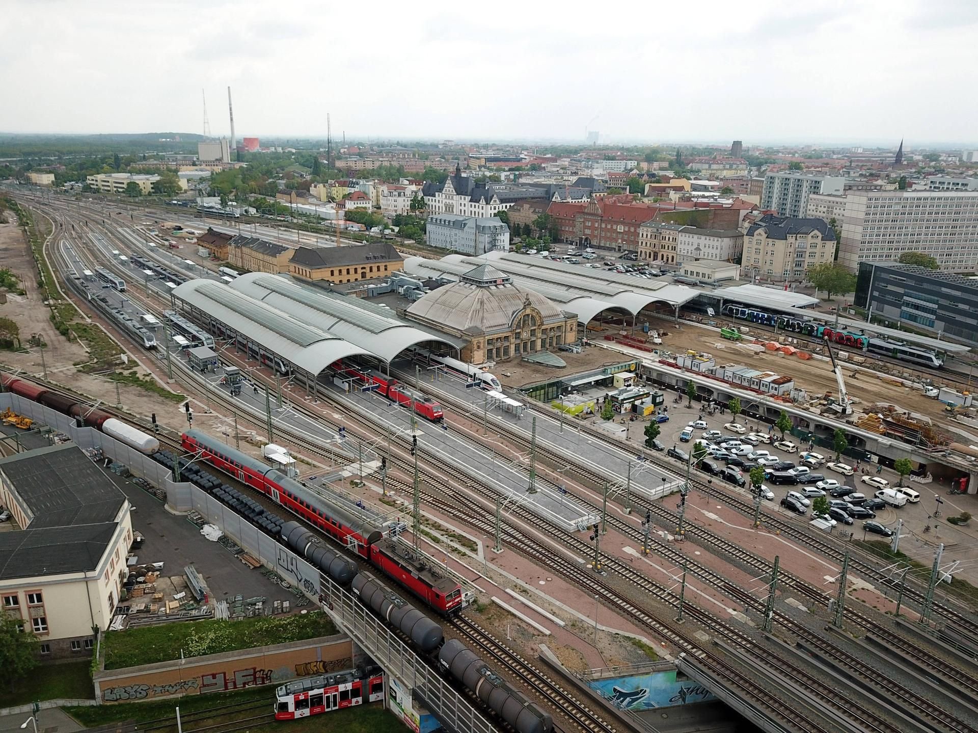 Mehr als sechs Jahre dauerten die Modernisierungsarbeiten am Hauptbahnhof in Halle.