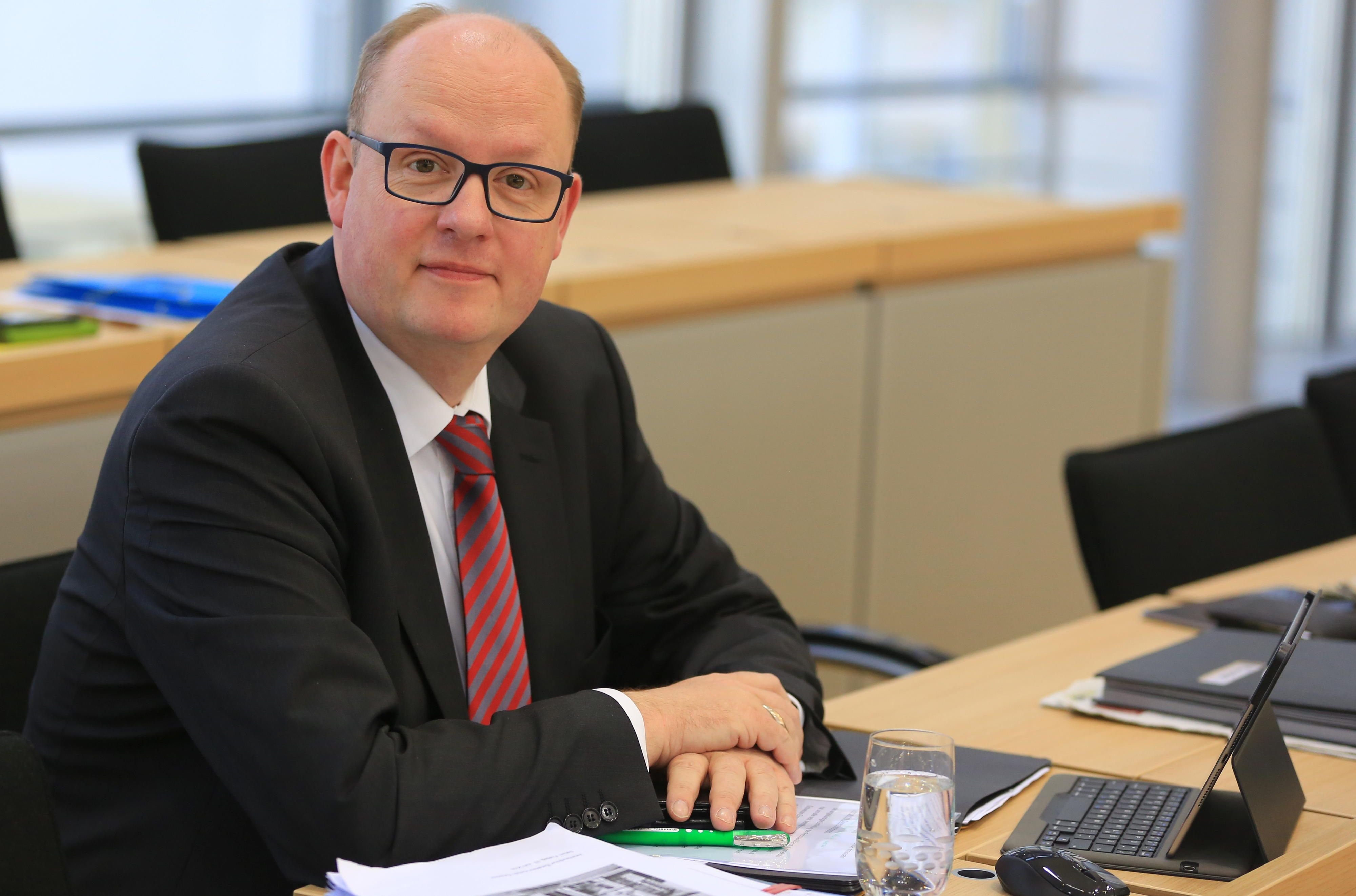 Jörg Felgner (SPD) sitzt im Landtag in Magdeburg.