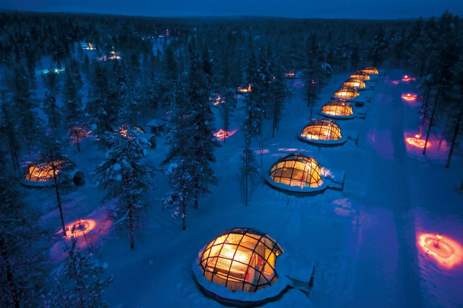 Iglu mal anders, nämlich mit Glasdach.