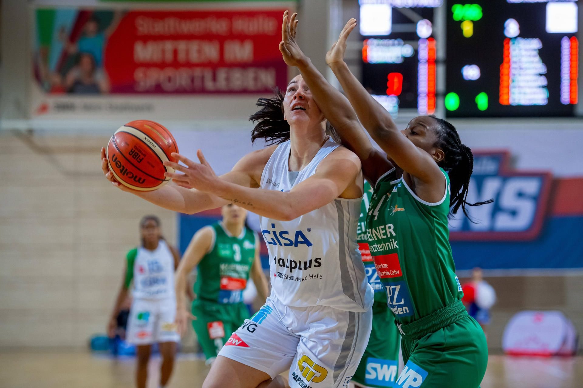 Im März 2020 standen sich die Gisa Lions und die Rutronik Stars Keltern in Halle gegenüber.