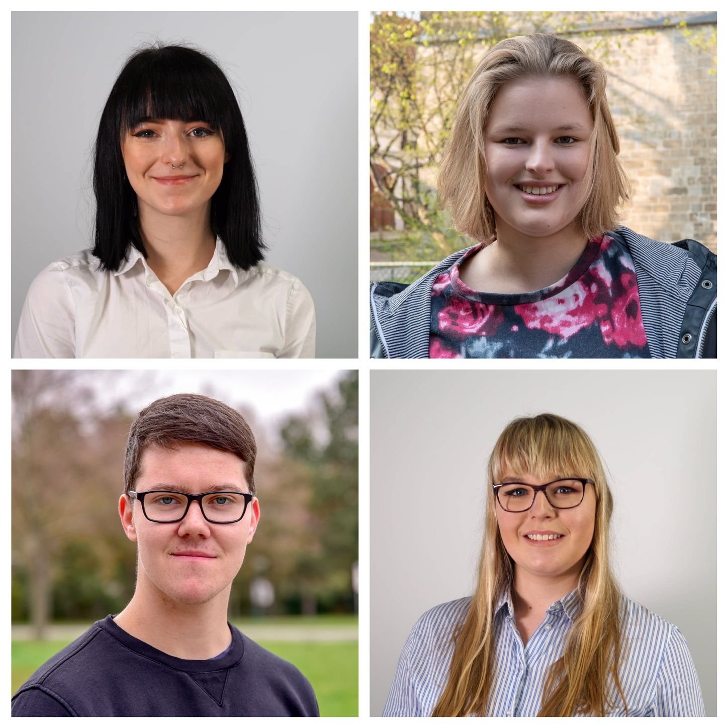 Lea Heilmann, Chantal Loch, Lucas Junge und Selina Wierig