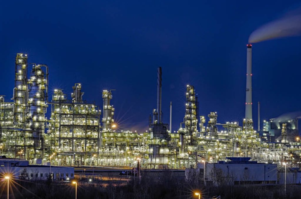 Total-Raffinerie in Spergau (Leuna)