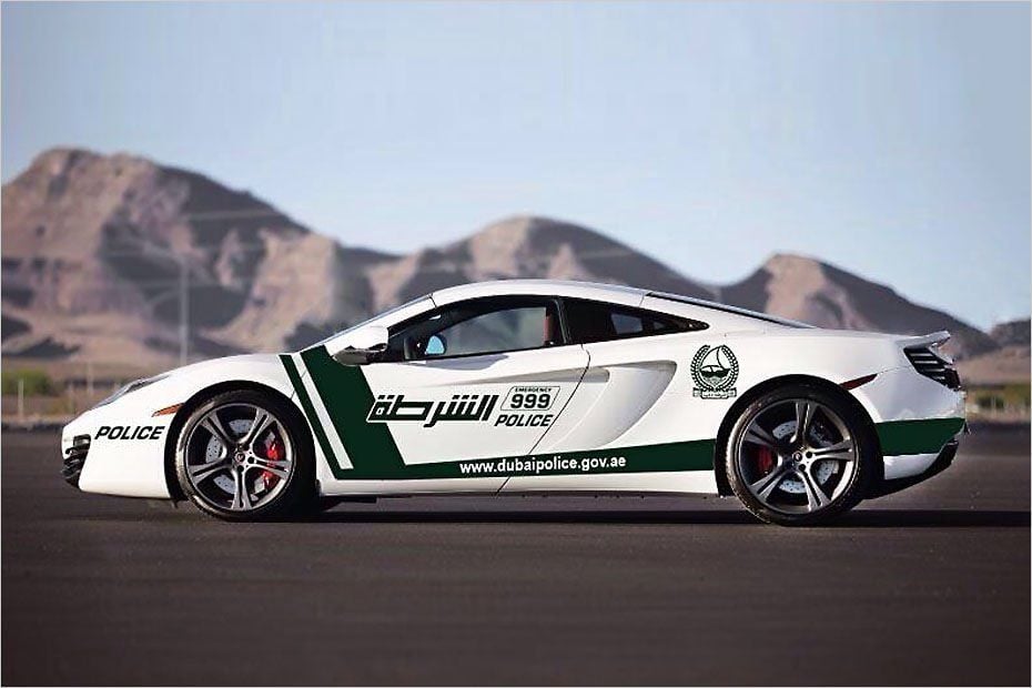 Die Polizei in Dubai ist auch im McLaren MP4-12C unterwegs.