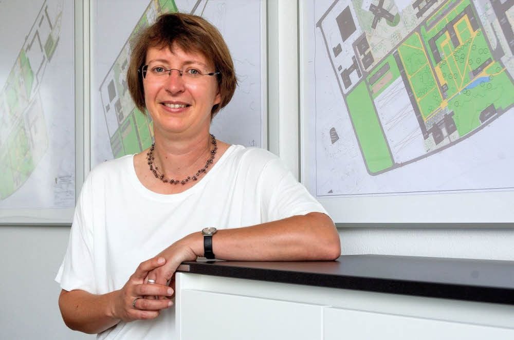 Karen Ranft hat gerade ihr neues Büro an der Hochschule bezogen.
