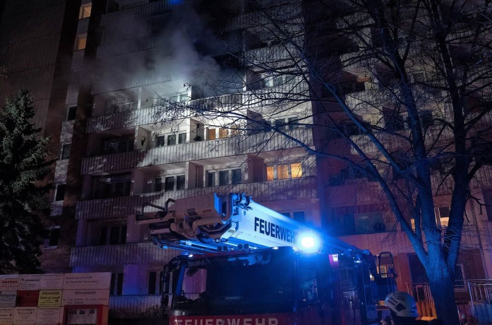 Am frühen Morgen des 11. Januar 2017 brach in einer der Wohnungen ein Feuer aus.