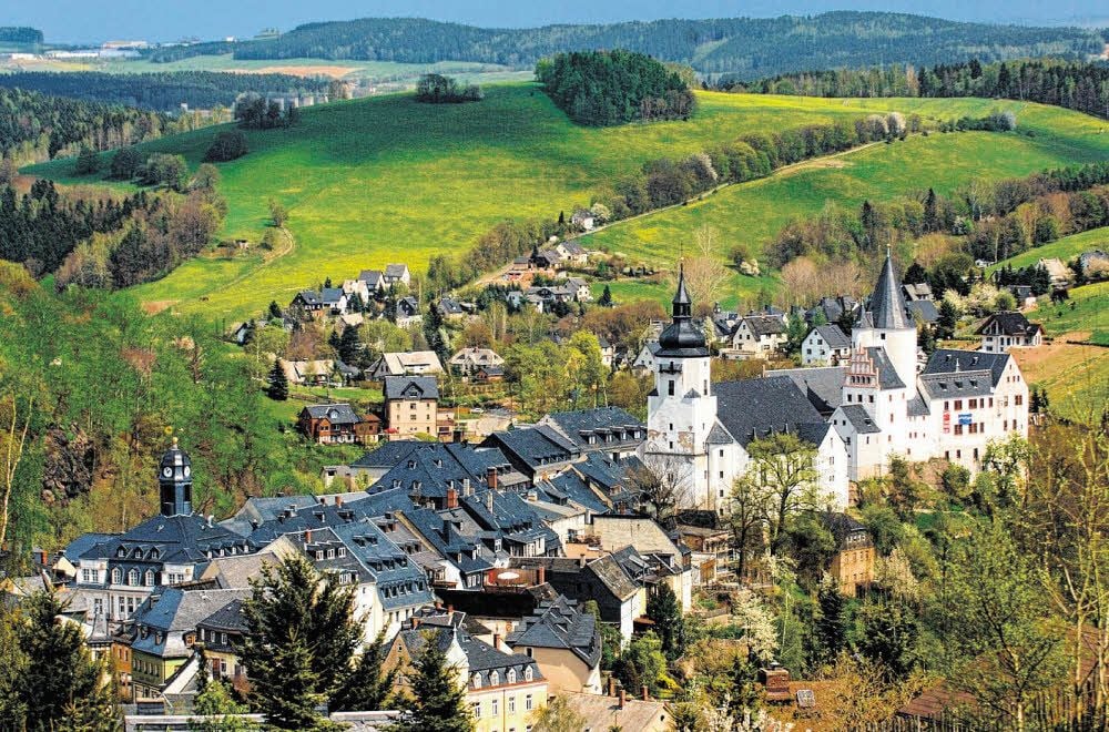Das idyllische Städtchen Schwarzenberg ist mit einer Legende vom utopischen Sozialismus verbunden.