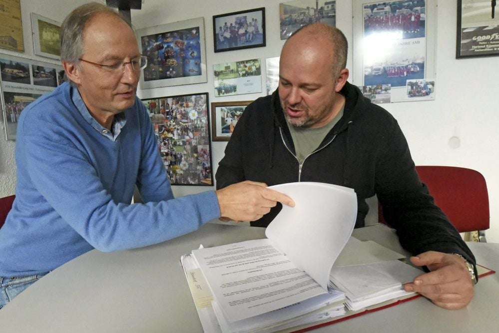 Vorstandschef Norbert Jahn (links) mit seinem Stellvertreter, Jörn Duwenkamp.