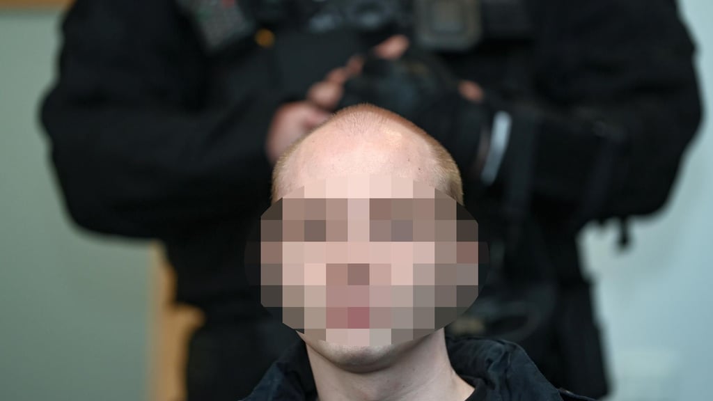 Der Angeklagte im Magdeburger Landgericht.