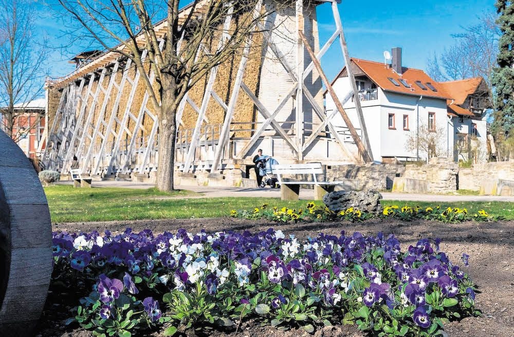 Der Kurpark in Bad Dürrenberg wird bald zum Laga-Gelände.