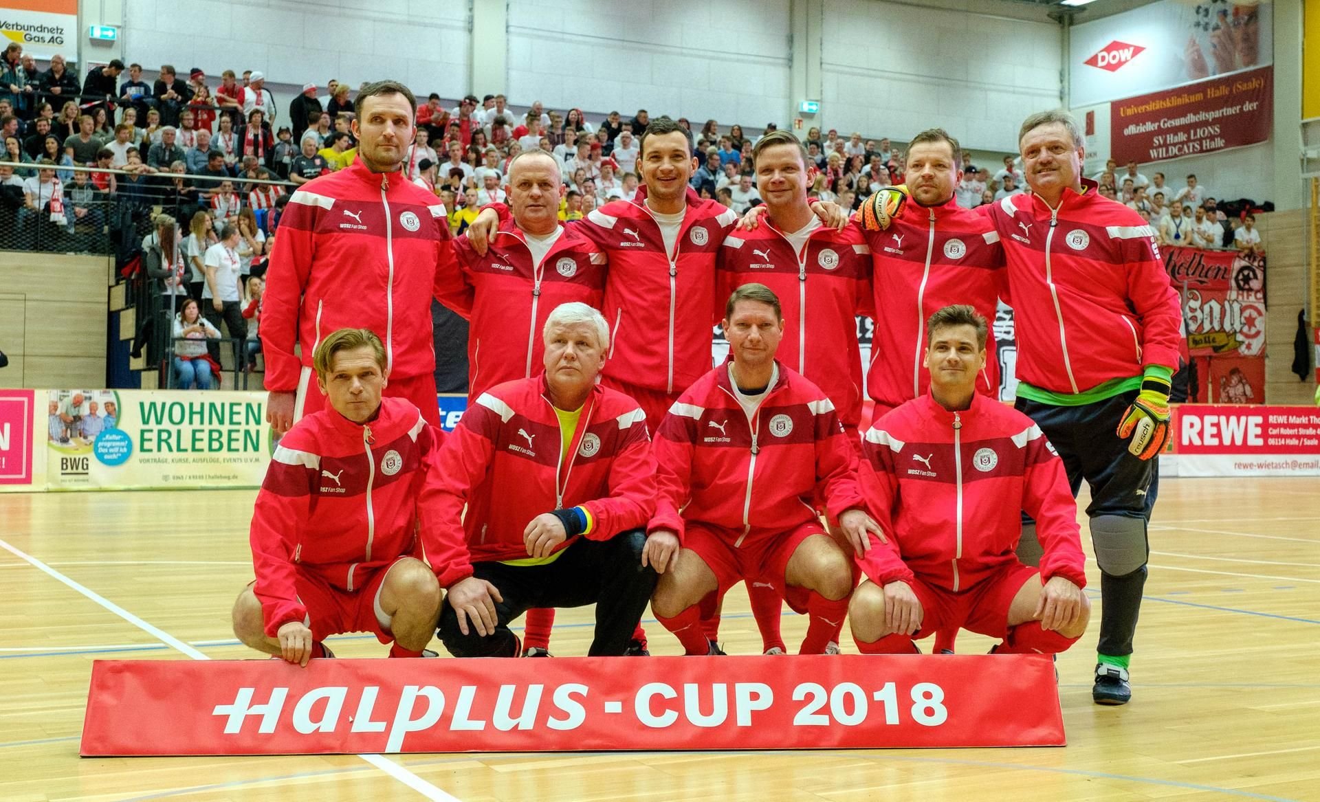 Das HFC-Traditionsteam, hier beim Halplus-Cup Anfang Januar 2018.