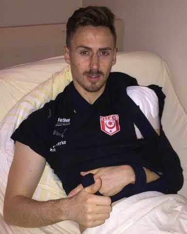 Martin Röser nach der OP