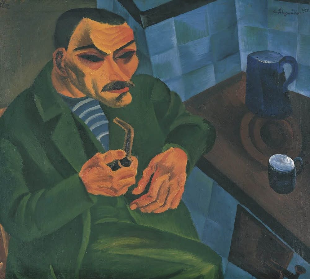 Conrad Felixmüllers Bild „Der Witwer“ von 1920