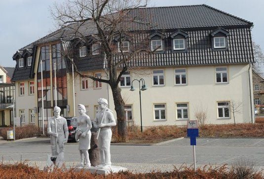 Das Verwaltungsgebäude der Seegemeinde in Röblingen.