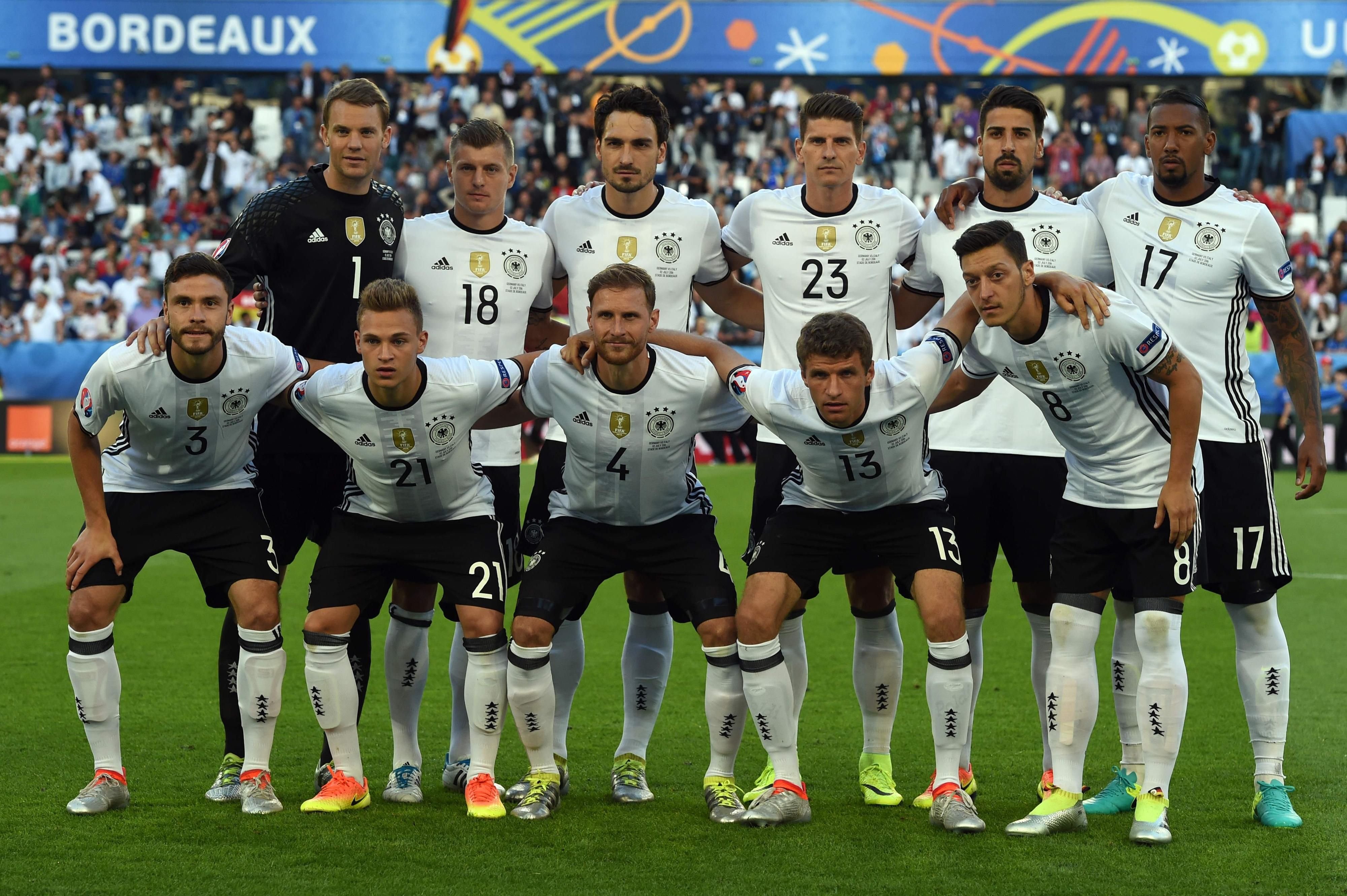 Mit dieser Elf ging das deutsche Team ins Spiel gegen Italien.