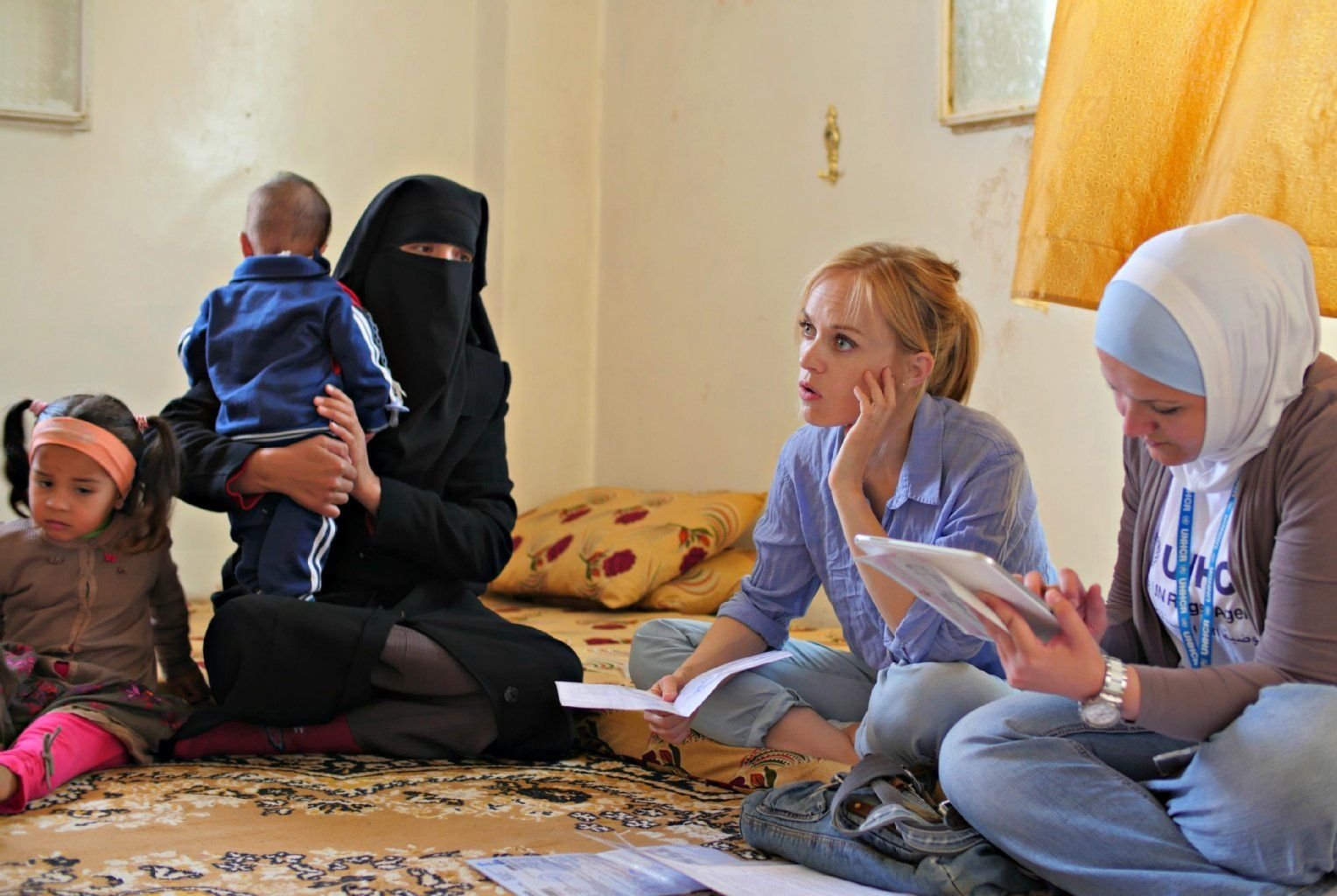 Schauspielerin Friederike Kempter ist für eine Reportage in ein jordanisches Flüchtlingscamp gereist.