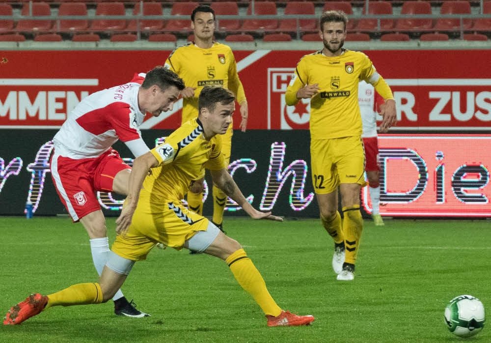 Beim 3:0-Heimsieg des Halleschen FC im Oktober gegen Großaspach erzielte Martin Röser das 1:0.