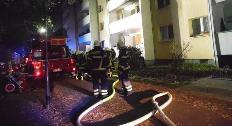 Die Roßlauer Feuerwehr war in der Birkenallee im Einsatz.