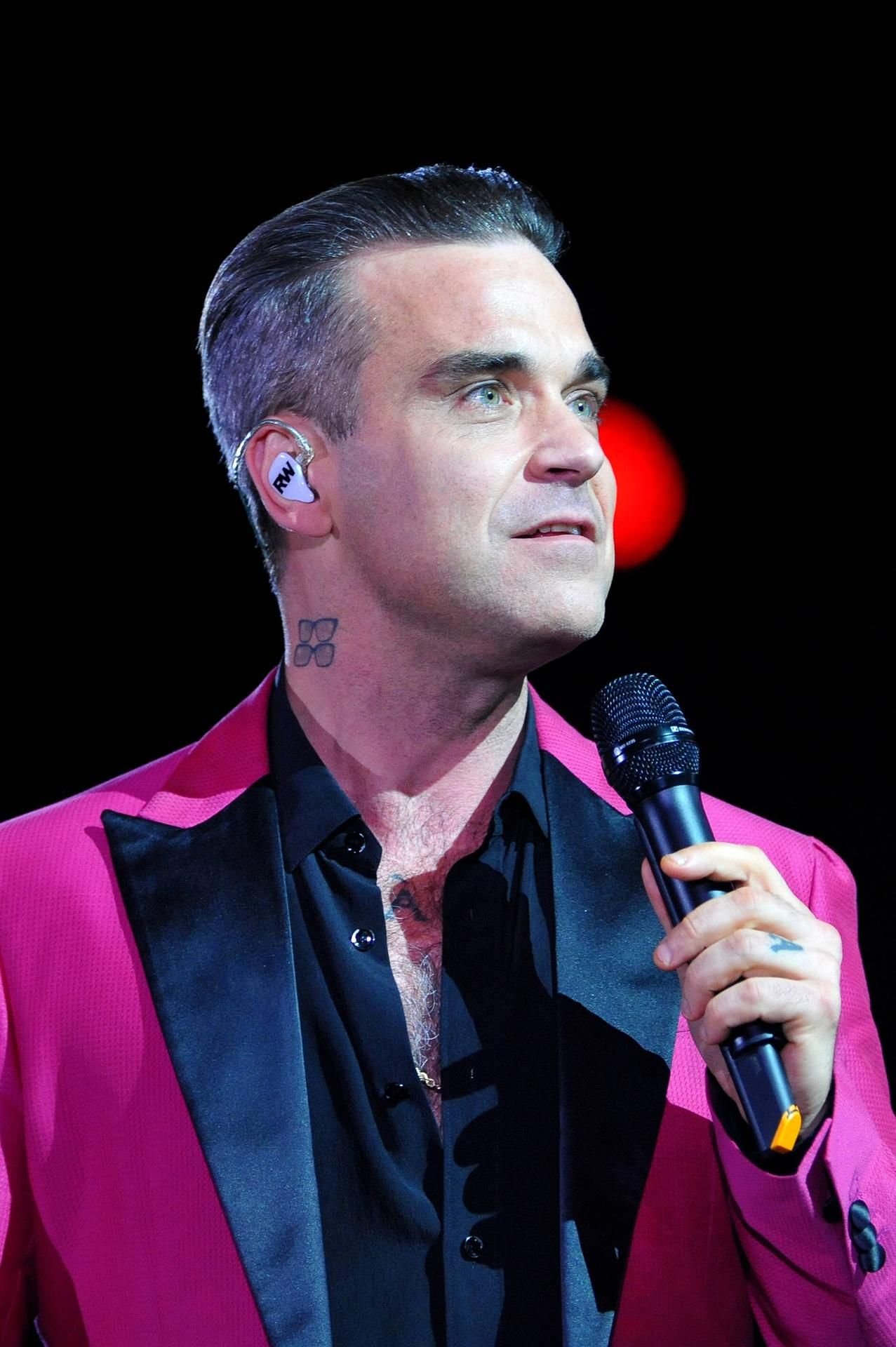 Robbie Williams bei einem Auftritt in Italien.