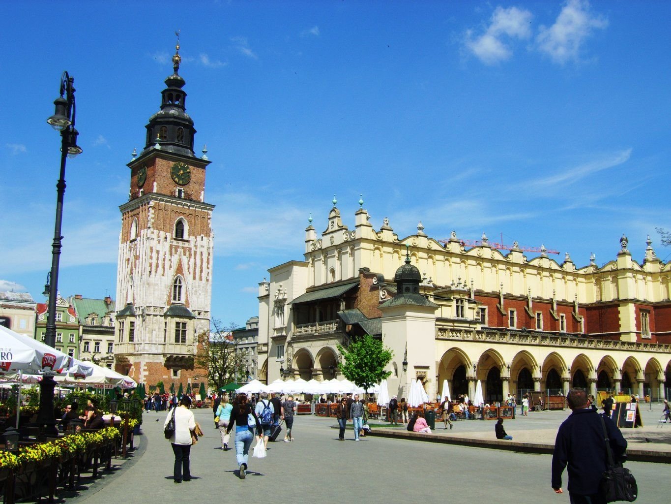 Historische Markthalle in der Innenstadt von Krakau, Polen