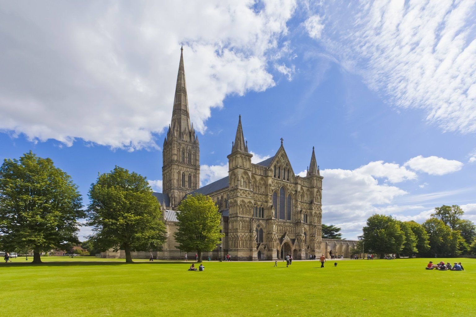 Kathedrale in Salisbury, England, Großbritannien.