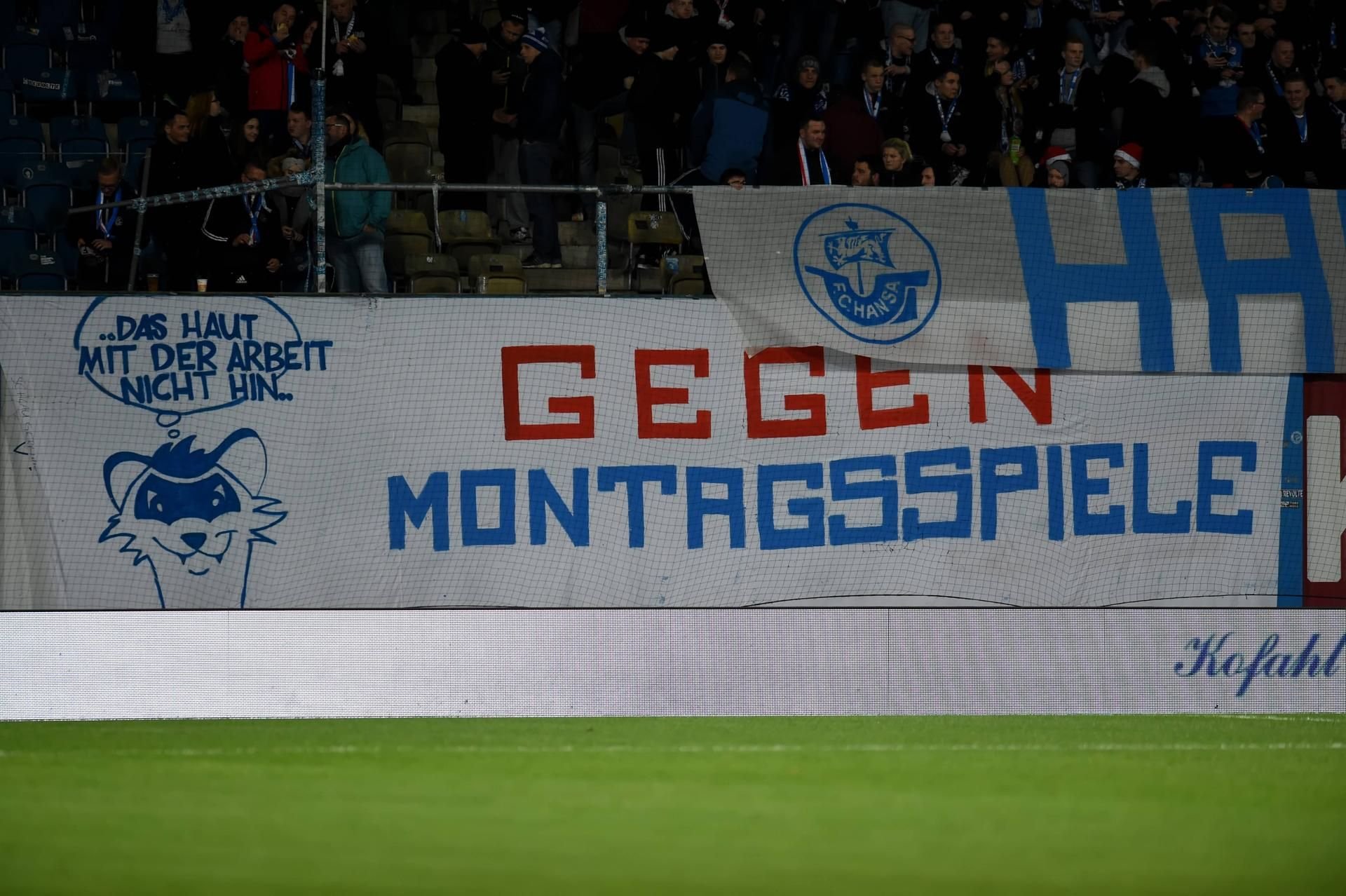 Hansa Rostock absolvierte bereits im Dezember 2018 ein Montagsspiel gegen VfL Osnabrück. Schon damals hatten Fans gegen den Termin protestiert.