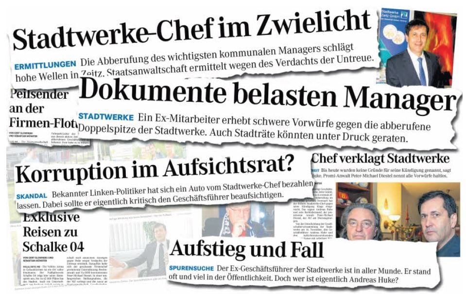 So berichtete die MZ über die Affäre um den ehemaligen Geschäftsführer der Stadtwerke Zeitz.