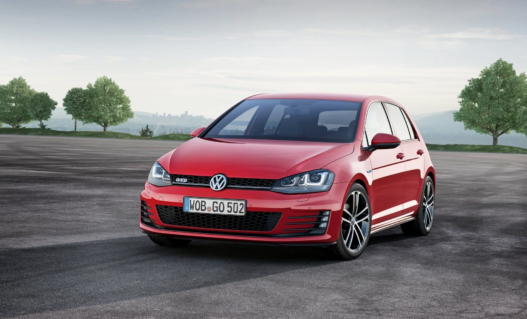Volkswagen präsentiert auf dem Genfer Autosalon 2013 den neuen Golf GTD.