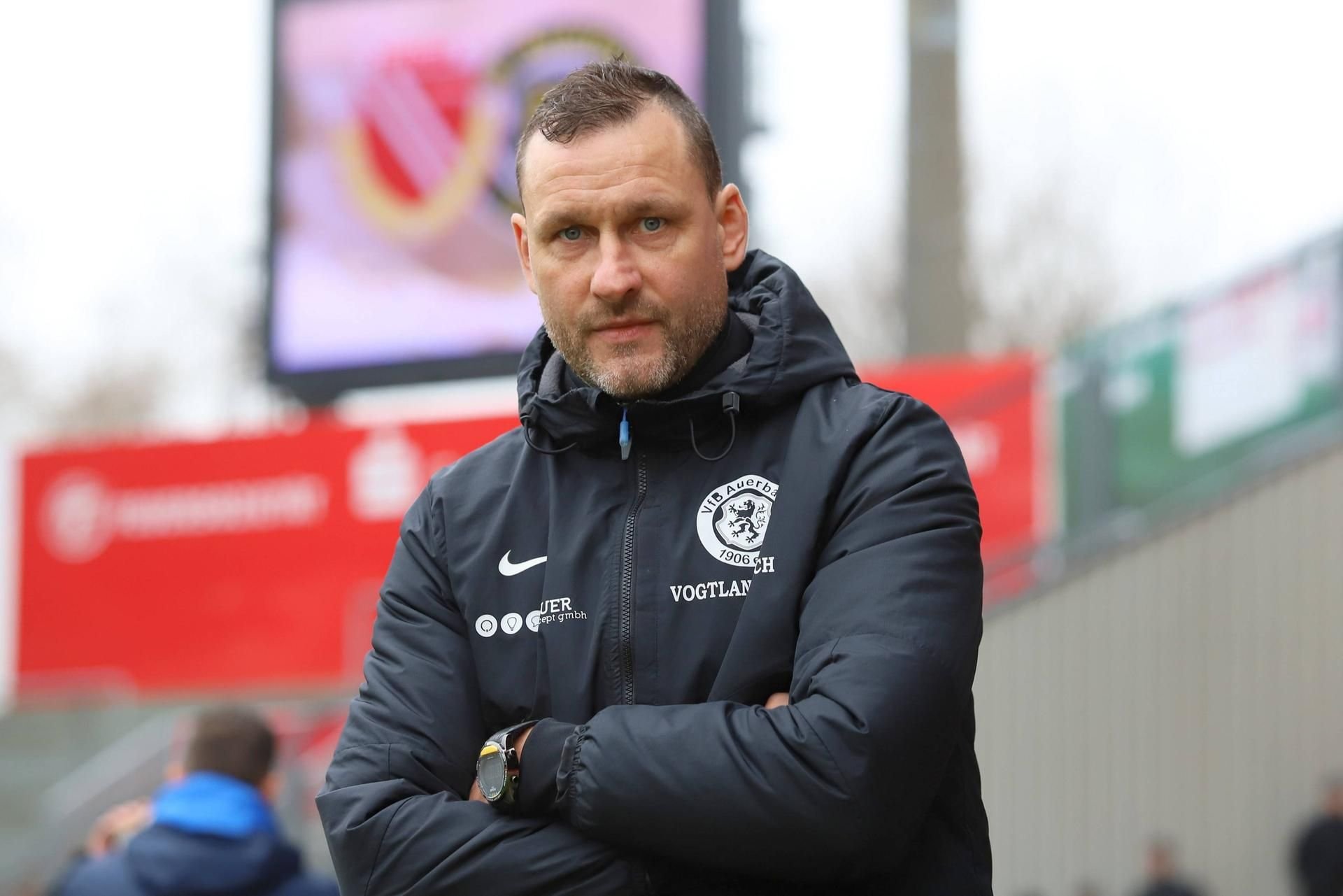 Michael Hiemisch ist noch bis zum Sommer Trainer beim VfB Auerbach.